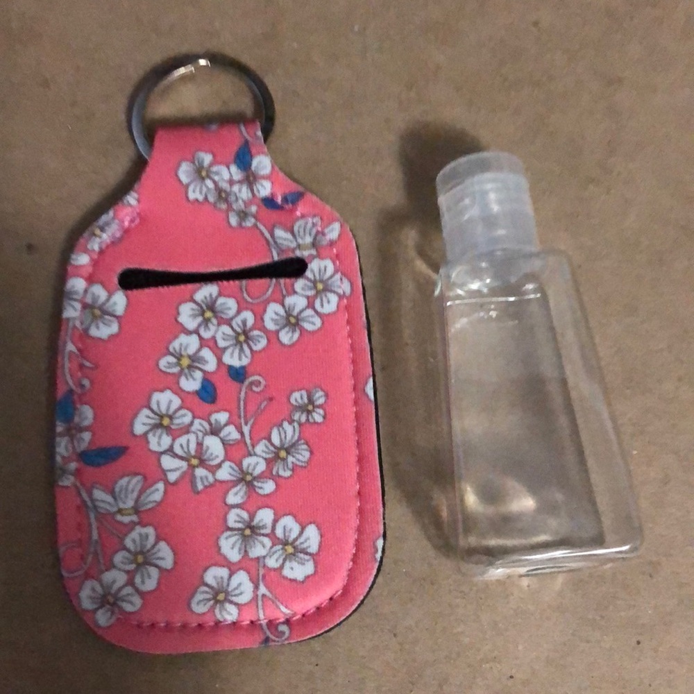 Hand sanitizer keychain